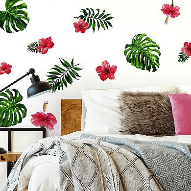 RoomMates Tropical Hibiscus Flower Wall Decal