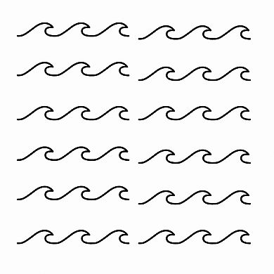 RoomMates Simplistic Waves Wall Decals