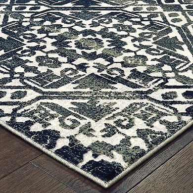 StyleHaven Brody Textured Geometric Disks Rug