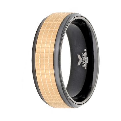 Men's LYNX Two Tone Stainless Steel Ring