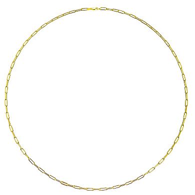 14k Gold Wide Link Chain Necklace