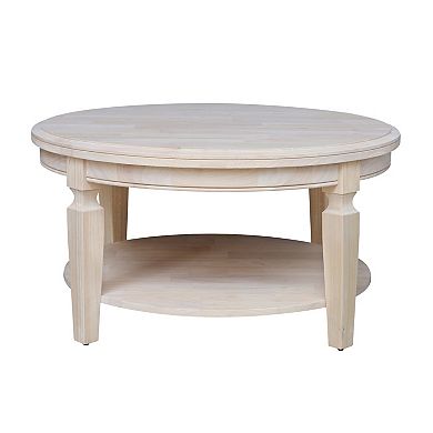 International Concepts Vista Round Unfinished Coffee Table