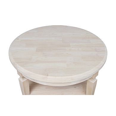 International Concepts Vista Round Unfinished Coffee Table