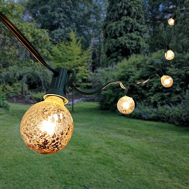 Lumabase Electric Globe String Lights & 25 Gold Mercury Lights