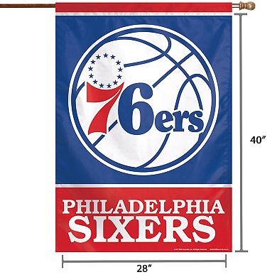 WinCraft Philadelphia 76ers 28" x 40" Primary Logo Single-Sided Vertical Banner