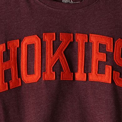 Women's Pressbox Heathered Maroon Virginia Tech Hokies Two-Hit Canyon Long Sleeve T-Shirt