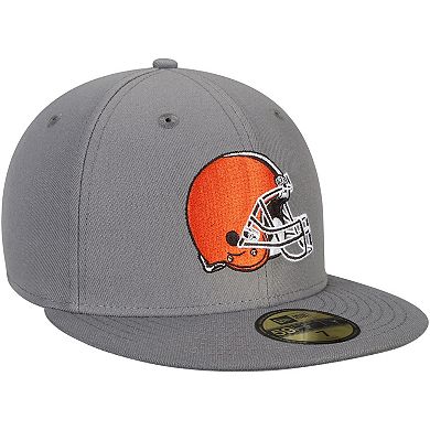 Men's New Era Graphite Cleveland Browns Storm 59FIFTY Fitted Hat