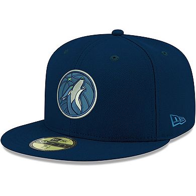 Youth New Era Navy Minnesota Timberwolves Official Team Color 59FIFTY Fitted Hat