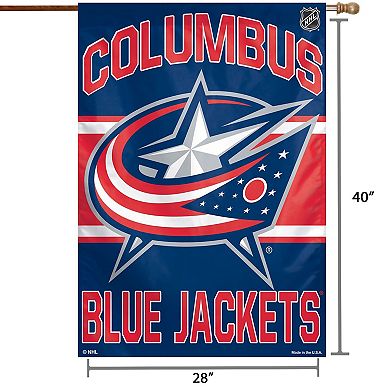 WinCraft Columbus Blue Jackets 28" x 40" Primary Logo Single-Sided Vertical Banner