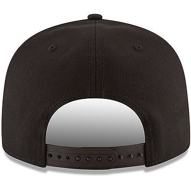 Men's New Era Black Orlando Magic Black & White Logo 9FIFTY Adjustable Snapback Hat