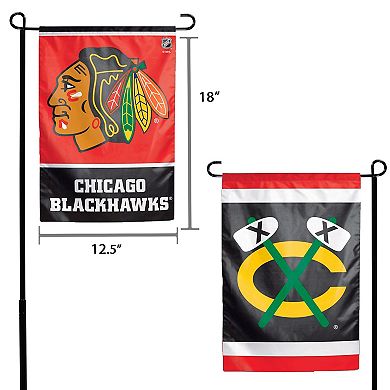 WinCraft Chicago Blackhawks 12" x 18" Double-Sided Garden Flag