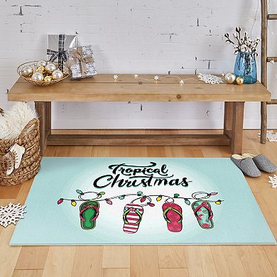 Mohawk Home Prismatic Tropical Christmas Rug