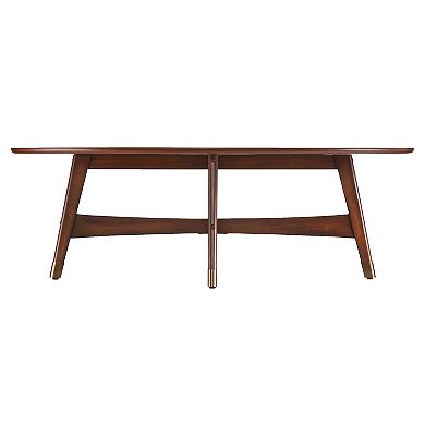 Southern Enterprises Rhoda Oval Midcentury Modern Coffee Table