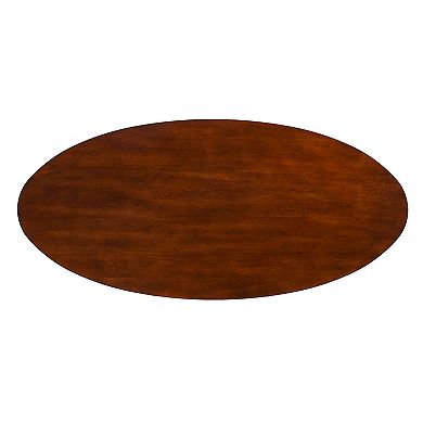 Southern Enterprises Rhoda Oval Midcentury Modern Coffee Table