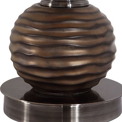 Bronze Textured Sphere Table Lamp