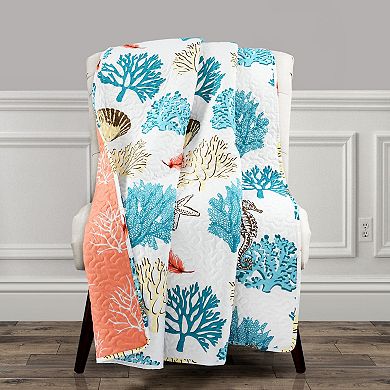 Lush Decor Coastal Reef Feather Throw