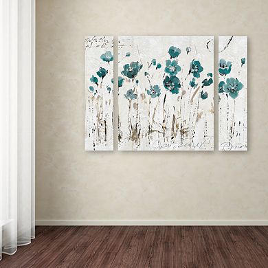 Trademark Fine Art 'Abstract Balance VI Blue' Multi Panel Art Set