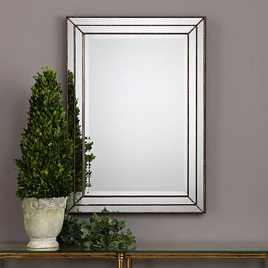 Metallic Bronze Finish Hanging Mirror