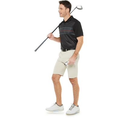 Men's Tek Gear® Regular Fit Striped Golf Polo