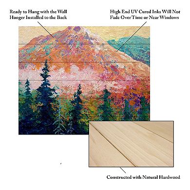 Trademark Fine Art Marion Rose 'Mtn Sentinel' Wood Slat Art