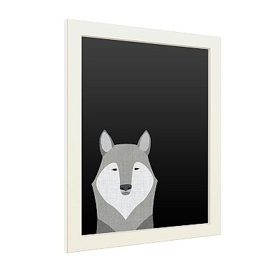Trademark Fine Art 'Gray Wolf' Chalkboard Wall Decor