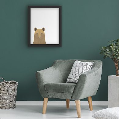 Trademark Fine Art 'Grizzly Bear Linen' Dry Erase Board Wall Decor