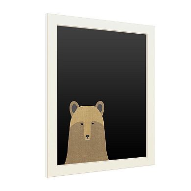Trademark Fine Art 'Grizzly Bear Linen' Chalkboard Wall Decor