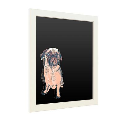 Trademark Fine Art June Erica Vess Dog Portrait Dave Chalkboard 