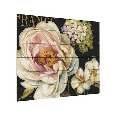 Trademark Fine Art Marche de Fleurs Wood Slat Wall Art