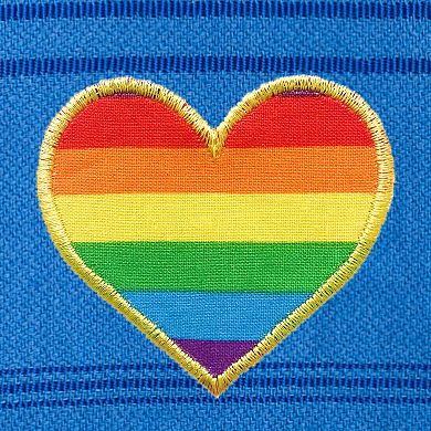 Linum Home Textiles Turkish Cotton Summer Fun Cheerful Rainbow Heart Pestemal Beach Towel