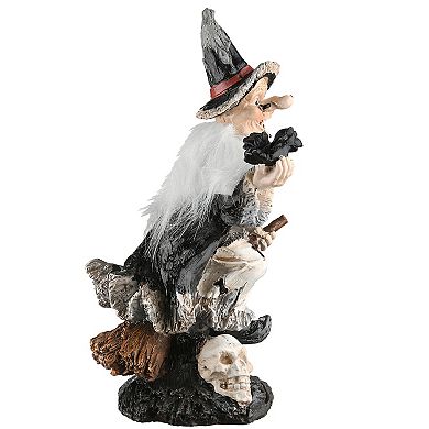 Nation Tree Company Witch Riding Broom Halloween Table Decor