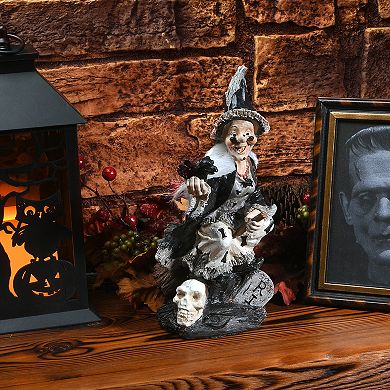 Nation Tree Company Witch Riding Broom Halloween Table Decor