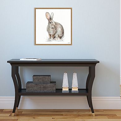 Amanti Art "Forest Friends VIII (Rabbit)" Framed Canvas Print