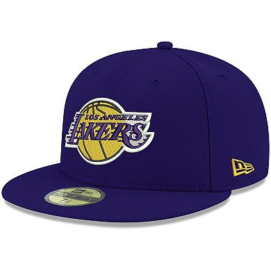 Men's New Era Purple Los Angeles Lakers Official Team Color 59FIFTY Fitted Hat
