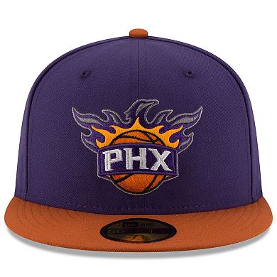 Men's New Era Purple/Orange Phoenix Suns Official Team Color 2Tone 59FIFTY Fitted Hat