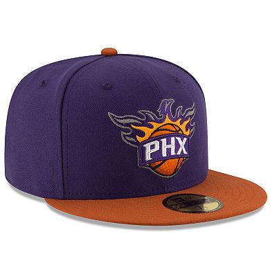 Men's New Era Purple/Orange Phoenix Suns Official Team Color 2Tone 59FIFTY Fitted Hat