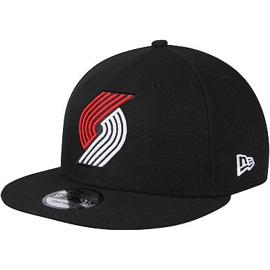 Men's New Era Black Portland Trail Blazers Official Team Color 9FIFTY Snapback Hat