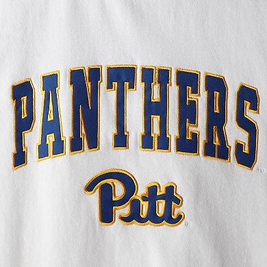 Men's Colosseum White Pitt Panthers Arch & Logo Sweatshirt