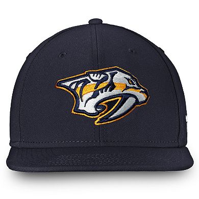 Men's Fanatics Branded Navy Nashville Predators Team Core Emblem Adjustable Snapback Hat