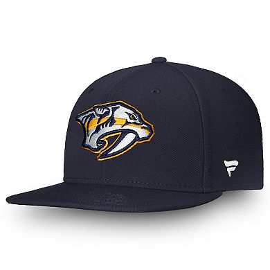 Men's Fanatics Branded Navy Nashville Predators Team Core Emblem Adjustable Snapback Hat