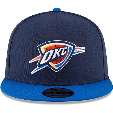 Men's New Era Navy/Blue Oklahoma City Thunder Two-Tone 9FIFTY Adjustable Hat