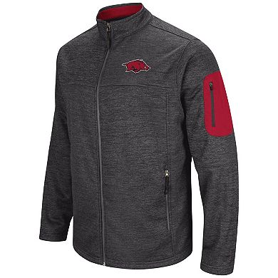 Men's Colosseum Charcoal Arkansas Razorbacks Anchor Full-Zip Jacket