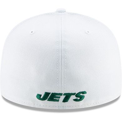 Men's New Era White New York Jets Omaha 59FIFTY Fitted Hat