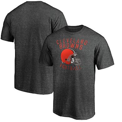 Men's Majestic Heathered Charcoal Cleveland Browns Showtime Logo T-Shirt