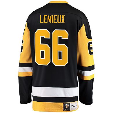 Men's Fanatics Branded Mario Lemieux Black Pittsburgh Penguins Premier Breakaway Retired Player Jersey