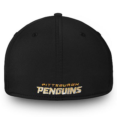 Men's Fanatics Branded Black Pittsburgh Penguins Core Elevated Speed Flex Hat