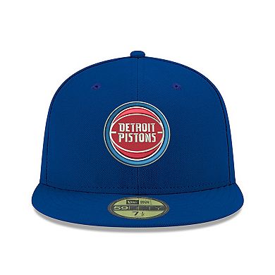 Men's New Era Royal Detroit Pistons Official Team Color 59FIFTY Fitted Hat