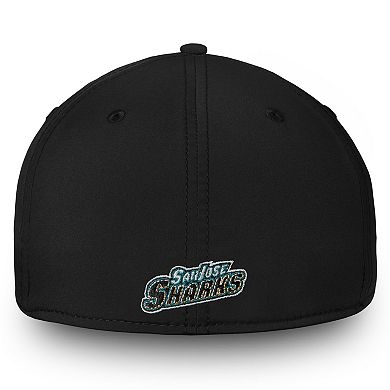 Men's Fanatics Branded Black San Jose Sharks Core Elevated Speed Flex Hat