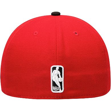 Men's New Era Red/Black Miami Heat Official Team Color 2Tone 59FIFTY Fitted Hat