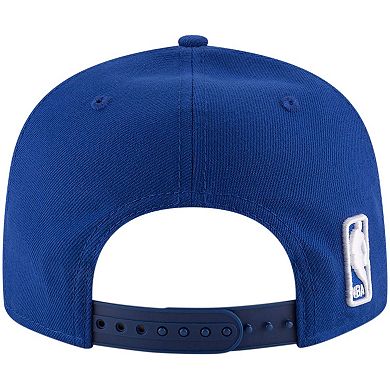 Men's New Era Royal Philadelphia 76ers Official Team Color 9FIFTY Snapback Hat
